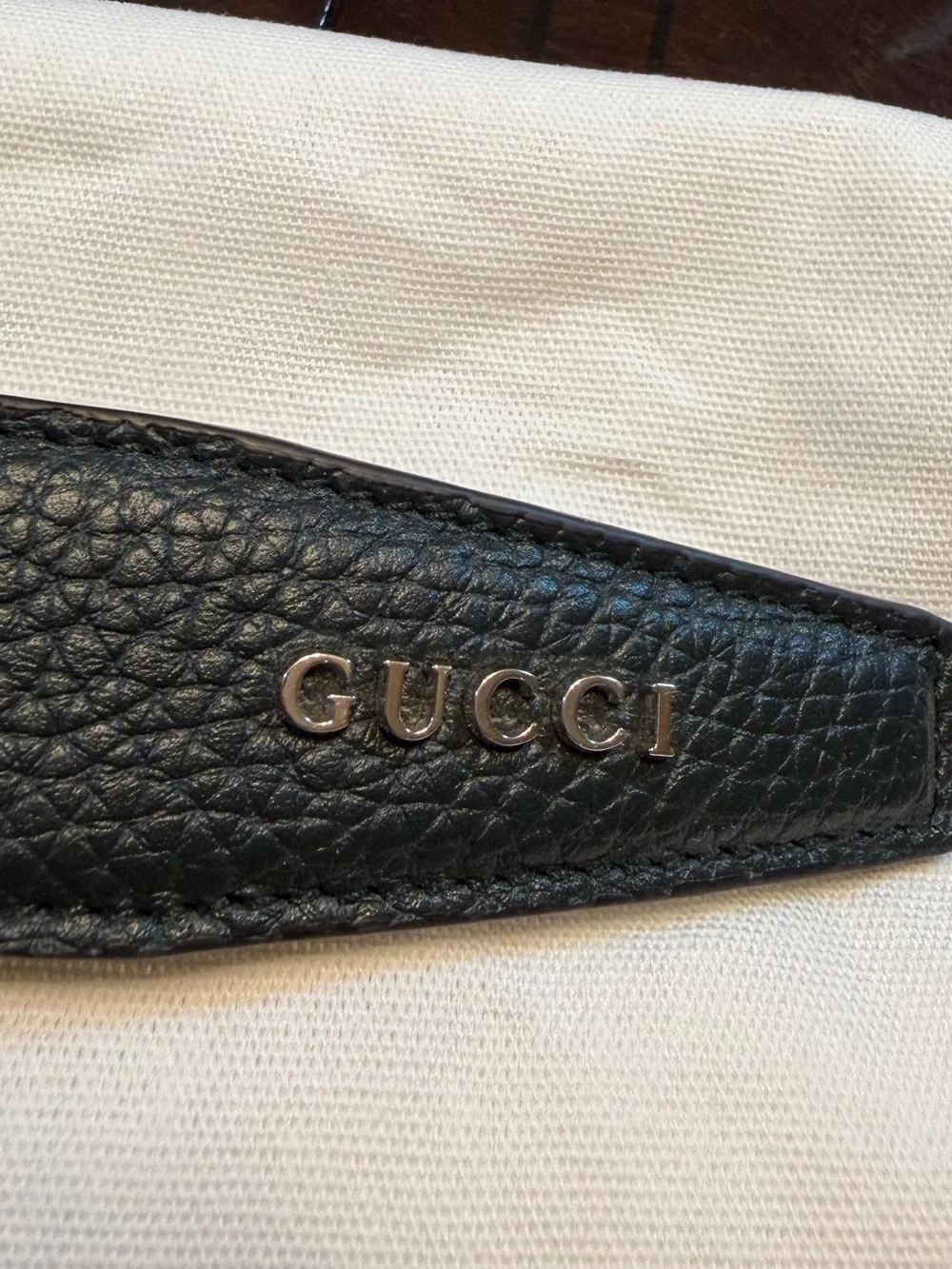 New Gucci Rectangle Buckle Logo Belt Size 44 / 110 cm Fits a Waist 40 - 44